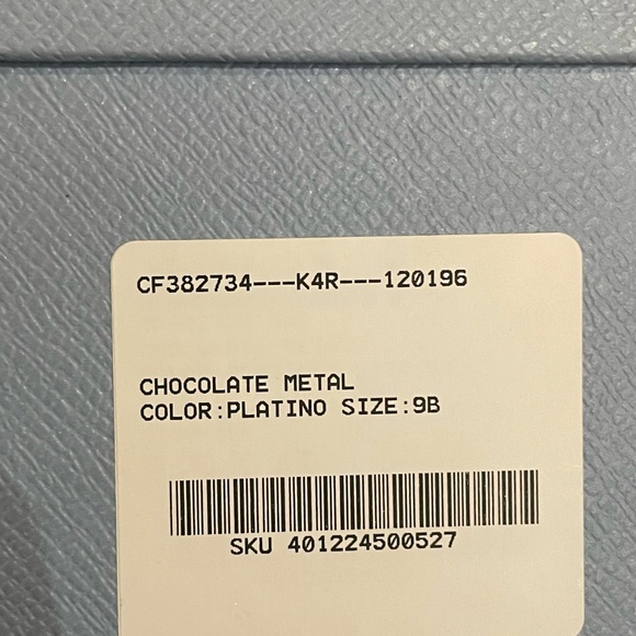 PRADA Triangular Logo Metallic Gold Leather Chocolate Loafers size 39 - Picture 10 of 16